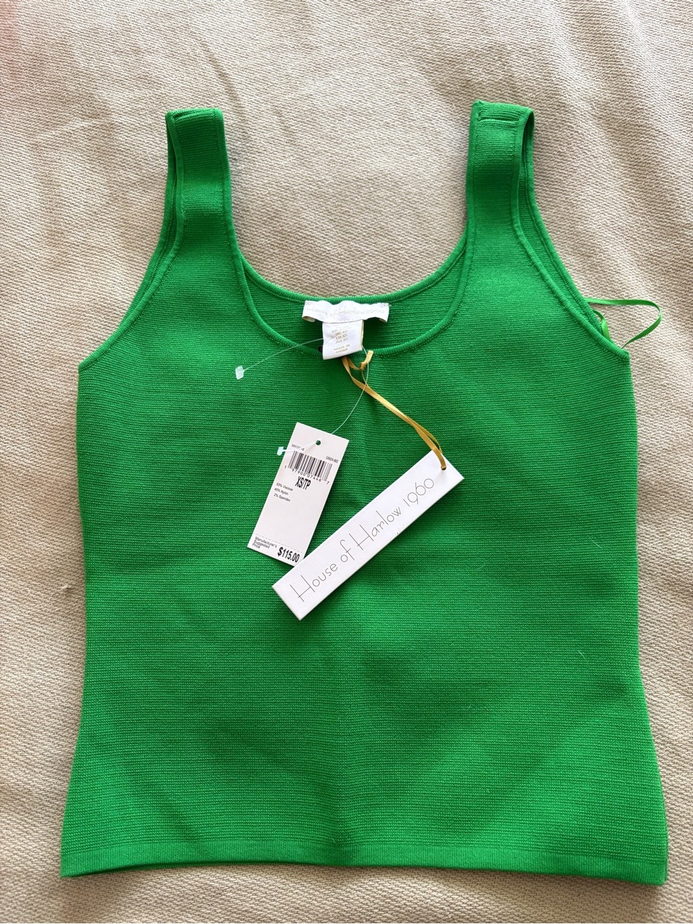 NWT House of Harlow 1960 Green Tank Top